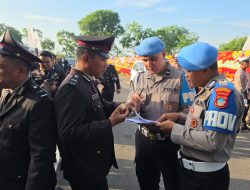 Pastikan Tampil Maksimal, Sipropam Polresta Barelang Periksa Kesiapan Personel Upacara dan Defile Bhayangkara ke‑80