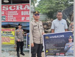 Polsek Batu Aji Perkuat Pencegahan Penadahan: Sosialisasi dan Pemasangan Spanduk Himbauan Kamtibmas