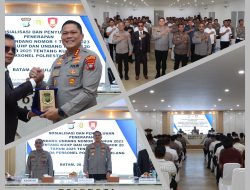 Kapolresta Barelang buka sosialisasi KUHP dan KUHAP terbaru, perkuat profesionalisme penegakan hukum personel